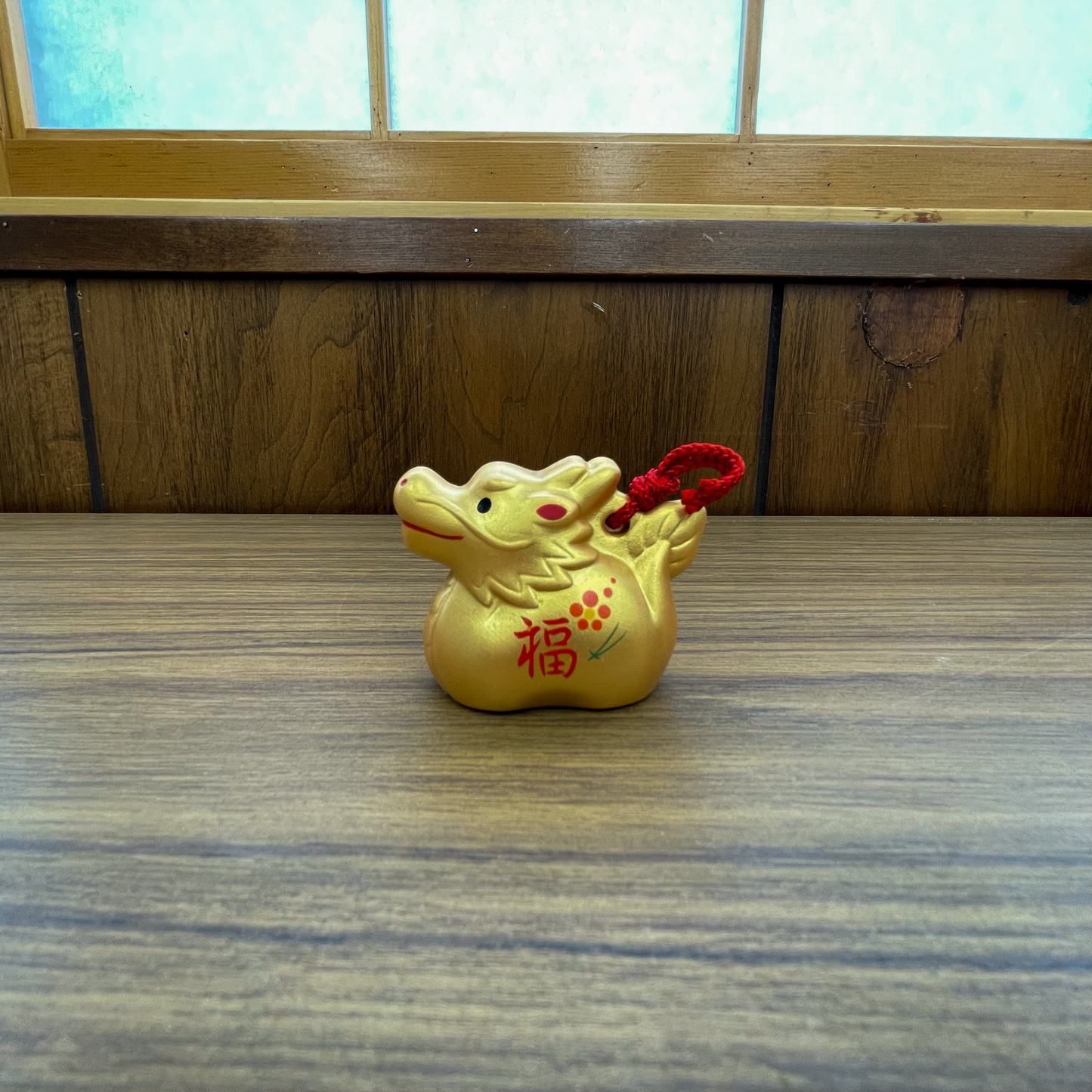 Gold Dragon Bell Figurine